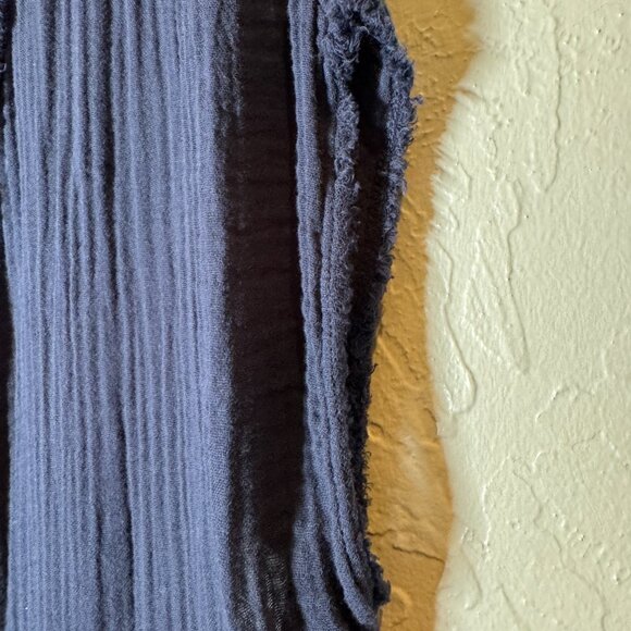 Michael Stars Navy Gauze Deep V-Neck Midi Dress – Women’s S - Picture 4 of 7